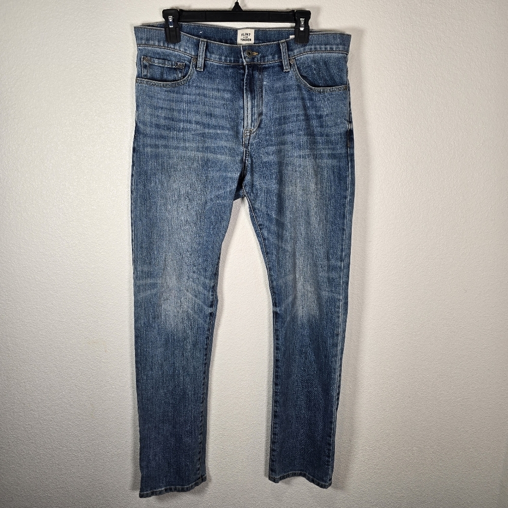 Men's Straight Blue Jeans